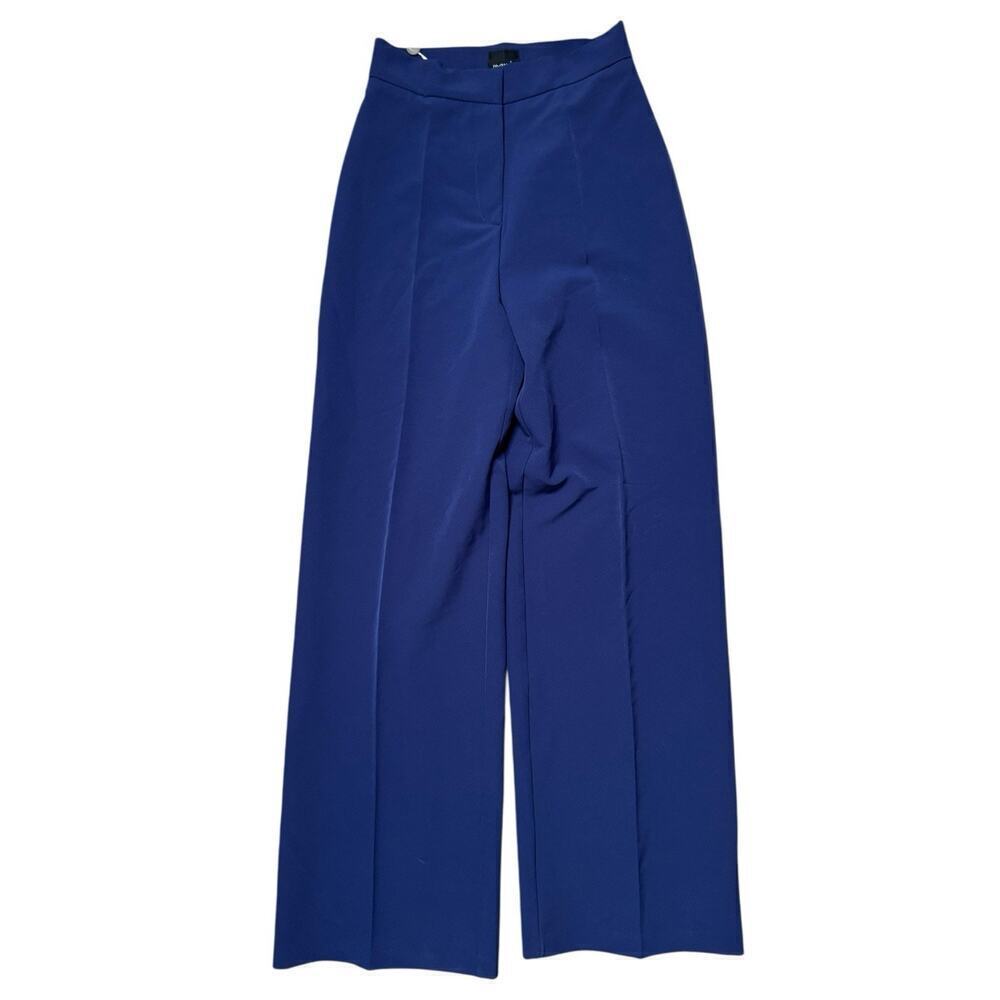 Mem.js YOOX NEW Blue Wide Leg Trouser Pants Size 4